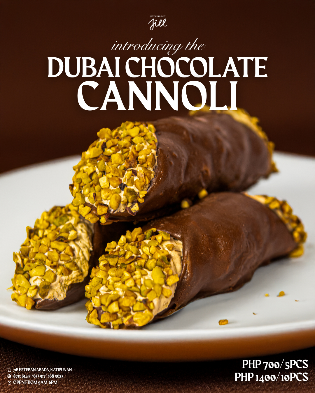 Dubai Chocolate Cannoli