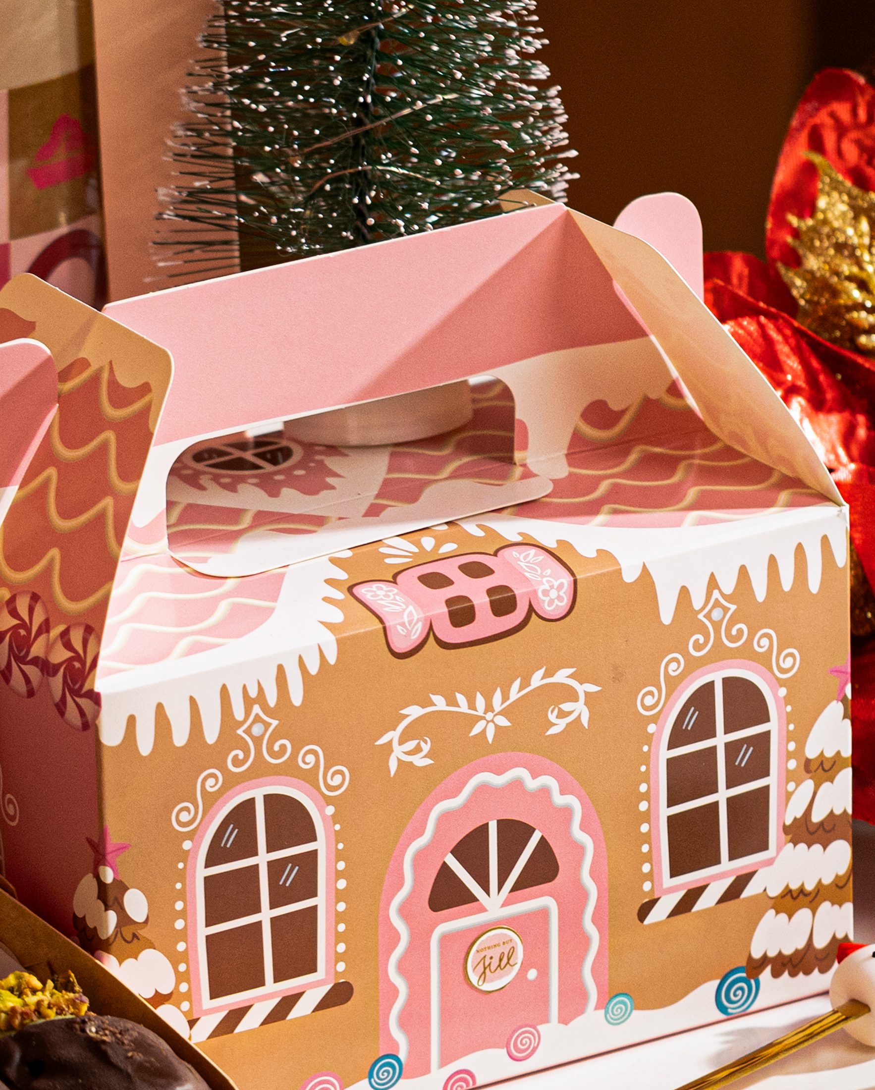 Limited Edition Gingerbread House Packaging