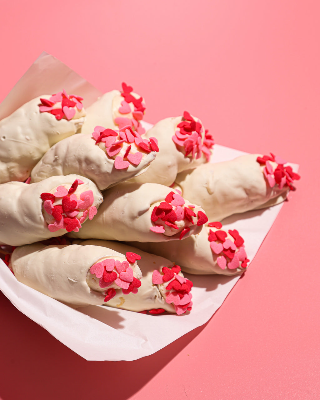 White Chocolate Hearts Bouquet