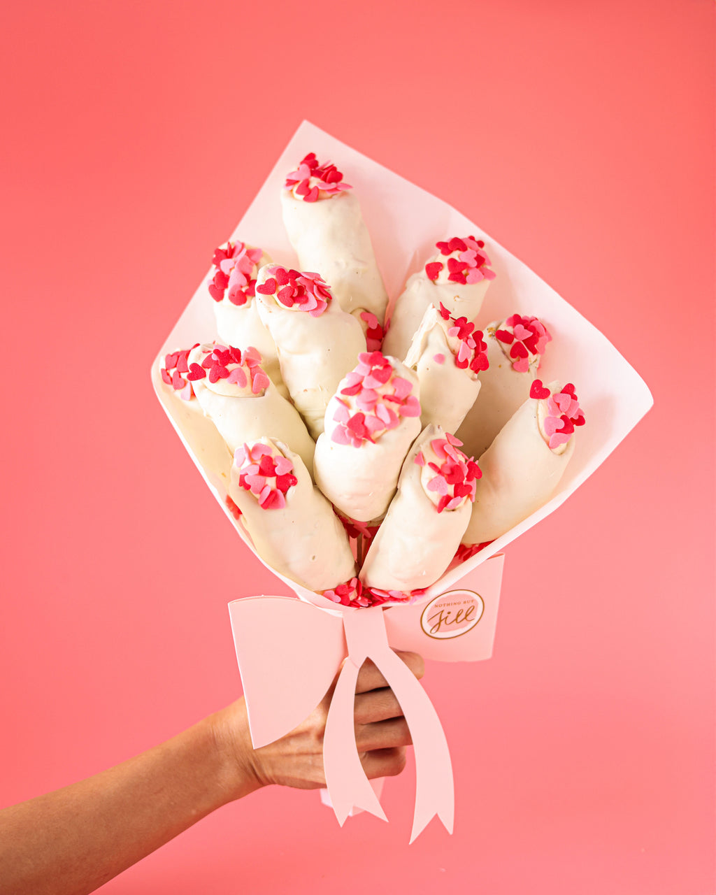 White Chocolate Hearts Bouquet